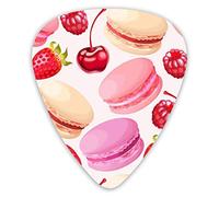 Guitar Picks Doughnut Pattern 12 Pieces Ukulele Picks Including 0.46 mm 0.71 mm 0.96 mm