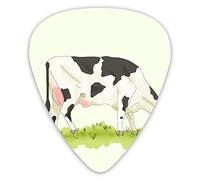 Guitar Picks Draw a Cow 12 Pieces Ukulele Picks Including 0.46 mm 0.71 mm 0.96 mm