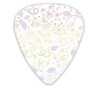 Guitar Picks Draw Art 12 Pieces Ukulele Picks Including 0.46 mm 0.71 mm 0.96 mm