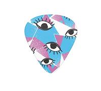 Guitar Picks Eye Geometry Modern Symbol White Guitar Pick for Electric Bass Guitar Acoustic Guitar Lovers Gift 12 Pack with Box