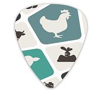 Guitar Picks Farm Theme Sheep Parks Guitar Picks 12 Packs - Variety Guitar Picks Plectrums