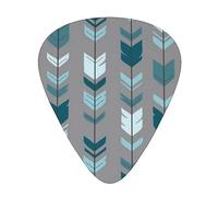 Guitar Picks,Feather Teal Blue Grey For Acoustic Guitar, Electric Guitar, Bass,Ukulele Three Size(12 Pack)