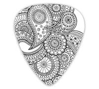 Guitar Picks Floral Retro Art Beauty Guitar Picks 12 Packs - Variety Guitar Picks Plectrums
