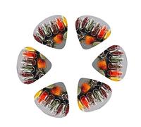 Guitar Picks,For Acoustic Guitar, Electric Guitar, Bass,Ukulele Three Size(12 Pack) Condiments Spices Printed
