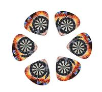 Guitar Picks,For Acoustic Guitar, Electric Guitar, Bass,Ukulele Three Size(12 Pack) Dart Board Printed
