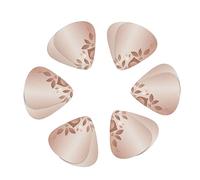 Guitar Picks,For Acoustic Guitar, Electric Guitar, Bass,Ukulele Three Size(12 Pack) Rose Gold Wallpaper Printed