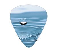Guitar Picks,For Acoustic Guitar, Electric Guitar, Bass,Ukulele Three Size(12 Pack) Small Raindrop
