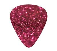 Guitar Picks,For Acoustic Guitar, Electric Guitar, Bass,Ukulele Three Size(12 Pack) Sparkling Red Glitter