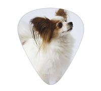 Guitar Picks,For Acoustic Guitar, Electric Guitar, Bass,Ukulele Three Size(12 Pack) White Papillon