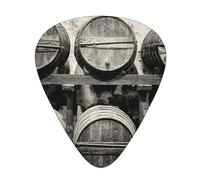 Guitar Picks,For Acoustic Guitar, Electric Guitar, Bass,Ukulele Three Size(12 Pack) Wine Barrels