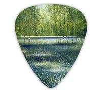 Guitar Picks Forest Landscape 12 Pieces Ukulele Picks Including 0.46 mm 0.71 mm 0.96 mm