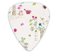 Guitar Picks Fox Mushroom Tree Watering Flowers 12 Pieces Ukulele Picks Including 0.46 mm 0.71 mm 0.96 mm