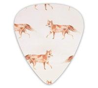 Guitar Picks Fox Pattern 12 Pieces Ukulele Picks Including 0.46 mm 0.71 mm 0.96 mm