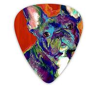 Guitar Picks French Bulldog Premium Bass Picks For Electric Guitar And Bass Guitars With Three Sizes (12 Pack)
