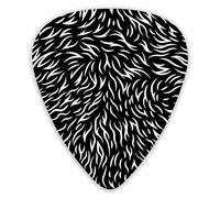 Guitar Picks Fur Pattern Guitar Picks 12 Pieces Ukulele Picks Including 0.46 mm 0.71 mm 0.96 mm