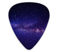 Guitar Picks Galaxy Nebula Outer Space Astronomy Stars 12 Pieces Ukulele Picks Including 0.46 mm 0.71 mm 0.96 mm