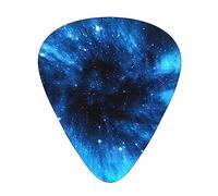 Guitar Picks Galaxy Print 12 Pack Thin Medium Heavy Guitar Plectrums Guitar Accessories For Bass, Guitars With Organizer Storage Box
