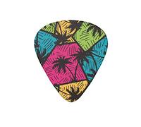 Guitar Picks Geometry Area Palm Colorful Guitar Pick for Electric Bass Guitar Acoustic Guitar Lovers Gift 12 Pack with Box