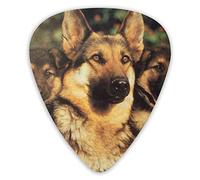 Guitar Picks German Shepherd Pattern Ukulele Picks 12 Pieces Including 0.46 mm 0.71 mm 0.96 mm