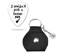 Guitar Picks Gift for Son Stepson Birthday Christmas Gift for Sons I Could't Pick a Better Son Guitar Pick for Sons Graduation Gifts for Male Guitars Lovers Gifts for Guitars Player