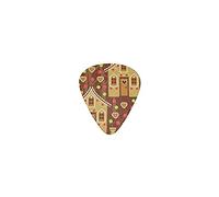 Guitar Picks Ginger Bread Premium Bass Picks For Electric Guitar And Bass Guitars With Three Sizes (12 Pack)