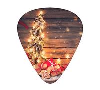 Guitar Picks Gnomes Santa Print 12 Pack Thin Medium Heavy Guitar Plectrums Guitar Accessories For Bass, Guitars With Organizer Storage Box