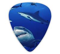 Guitar Picks Great White Sharks In Groups Premium Picks Sampler Unique Guitar Gift (12 Count)