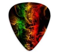 Guitar Picks Green and Pink Buds 12 Pieces Ukulele Picks Including 0.46 mm 0.71 mm 0.96 mm