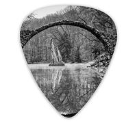 Guitar Picks Grey Landscape 12 Pieces Ukulele Picks Including 0.46 mm 0.71 mm 0.96 mm