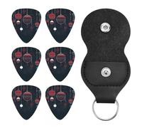 Guitar Picks Guitar Accessories Christmas Background Guitar Capo for Acoustic Guitar Electric Guitar Bass Guitar with Storage Bag 6 Picks