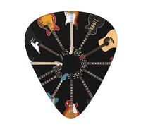 Guitar Picks,Guitar Circle Dya For Acoustic Guitar, Electric Guitar, Bass,Ukulele Three Size(12 Pack)