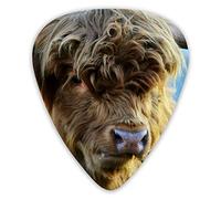 Guitar Picks Highland Cow 12 Pieces Ukulele Picks Including 0.46 mm 0.71 mm 0.96 mm