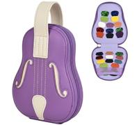 Guitar Picks Holder Case Hold 24+ Packs, Pick Variety Accessories Storage Pouch Organizer for ROTOPATA/for Jim Dunlop/for Picko Plectrums for Acoustic Electric Guitars Bass Ukulele (Box Only) (Pueple)