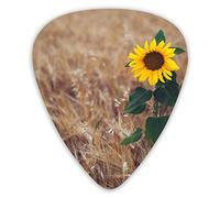 Guitar Picks Hope The Sunflowe 12 Pieces Ukulele Picks Including 0.46 mm 0.71 mm 0.96 mm