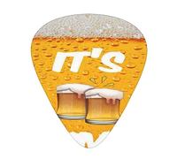Guitar Picks,It's Beer Time For Acoustic Guitar, Electric Guitar, Bass,Ukulele Three Size(12 Pack)