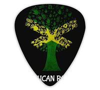 Guitar Picks Jamaican Roots Jamaica Flag Tree Premium Picks Sampler Unique Guitar Gift (12 Count)