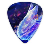 Guitar Picks Jellyfish and Fish Ukulele Picks 12 Pieces Including 0.46 mm 0.71 mm 0.96 mm
