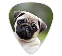 Guitar Picks Kawaii sad Pugs 12 Pieces Ukulele Picks Including 0.46 mm 0.71 mm 0.96 mm