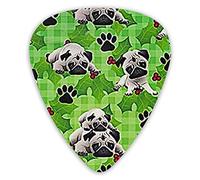 Guitar Picks Lazy Pugs Premium Guitar Picks 12 Pieces Ukulele Picks Including 0.46 mm 0.71 mm 0.96 mm