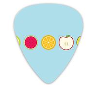 Guitar Picks Lemon Watermelon Kiwi 12 Pieces Ukulele Picks Including 0.46 mm 0.71 mm 0.96 mm