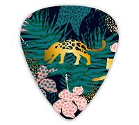 Guitar Picks Leopard Tropical Leaves Premium Picks Sampler 12 Packs - Variety Guitar Picks Plectrums