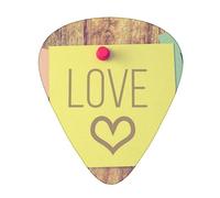 Guitar Picks Live Love Laugh Print 12 Pack Thin Medium Heavy Guitar Plectrums Guitar Accessories For Bass, Guitars With Storage Box
