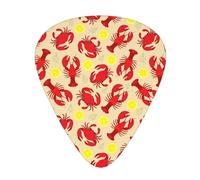Guitar Picks Lobster Crab Print Guitar Picks 12 Pcs Electric Guitar Picks Ukulele Accessory Gift for Girls