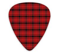 Guitar Picks Macdonald Tartan Scottish Cage Background Guitar Picks 12 Packs - Variety Guitar Picks Plectrums