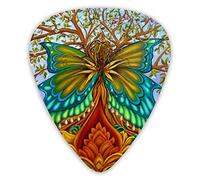 Guitar Picks Magic Tree Of Life Premium Bass Picks For Electric Guitar And Bass Guitars With Three Sizes (12 Pack)