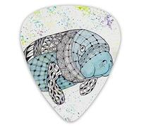 Guitar Picks Manatee Guitar Picks 12 Pieces Ukulele Picks Including 0.46 mm 0.71 mm 0.96 mm