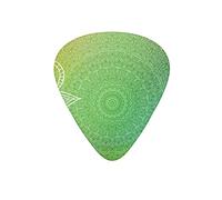 Guitar Picks Mandalas Boho Purple Green Guitar Pick for Electric Bass Guitar Acoustic Guitar Lovers Gift 12 Pack with Box