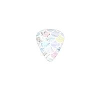 Guitar Picks Marble Paper Textures Premium Bass Picks For Electric Guitar And Bass Guitars With Three Sizes (12 Pack)