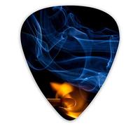 Guitar Picks Match fire Abstract 12 Pieces Ukulele Picks Including 0.46 mm 0.71 mm 0.96 mm