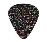 Guitar Picks Mathematical Formula Stamped Guitar Picks 12 Pcs Electric Guitar Ukulele Accessory Gift for Girls